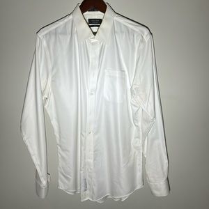 Nordstroms Men’s White Trim Fit dress shirt 17.